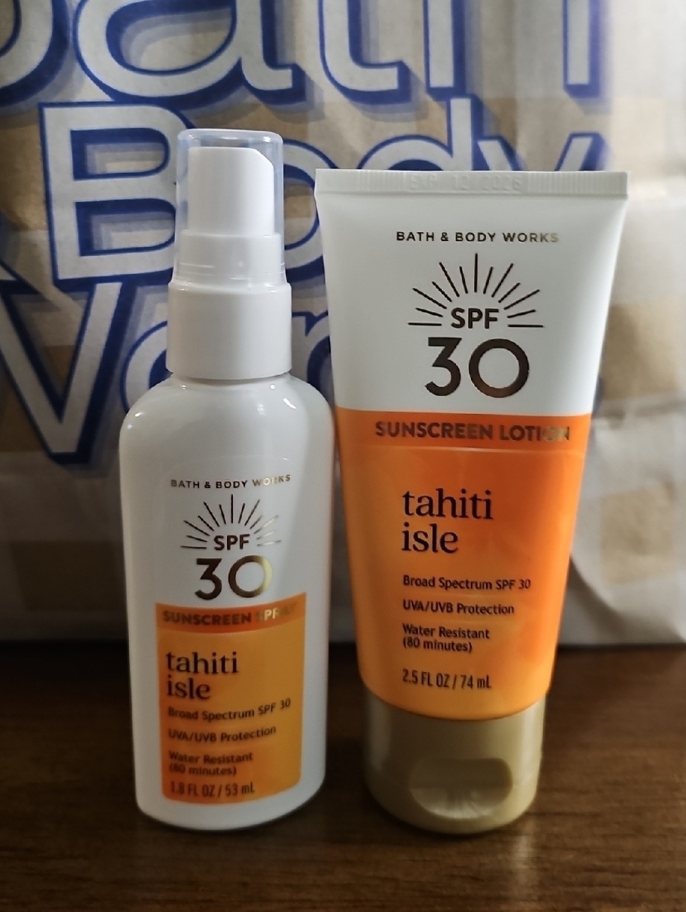 BBW Tahiti Isle SPF 30 Sunscreen 2 Piece Set